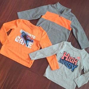 Adidas boys athletic shirt set and fleece zip 4 4T